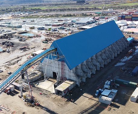 Montaje civil y electromecánico patio madera, preparación madera, área química, planta ClO2, Proyecto MAPA