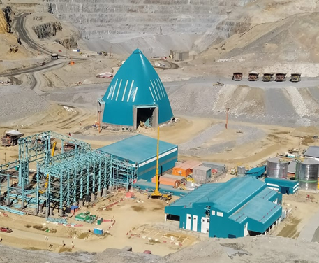 Reposición infraestructura mantenimiento mina rajo cota 4000