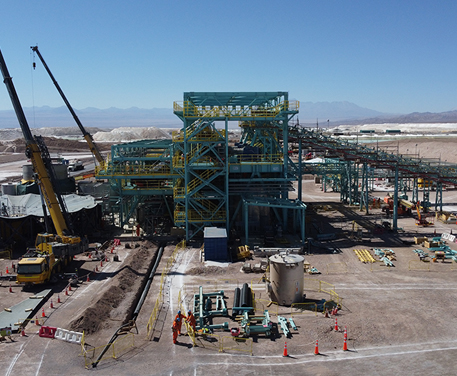 Montaje electromecánico Proyecto Optimización, Eficiencia y Sustentabilidad en Recuperación de Litio – Planta Salar